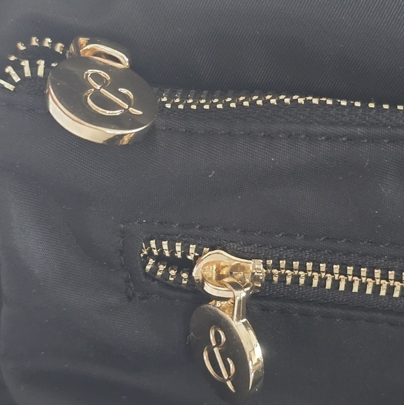 Mary & Martha Vegan Backpack Black Gold Hardware Like New Condition - Picture 5 of 14